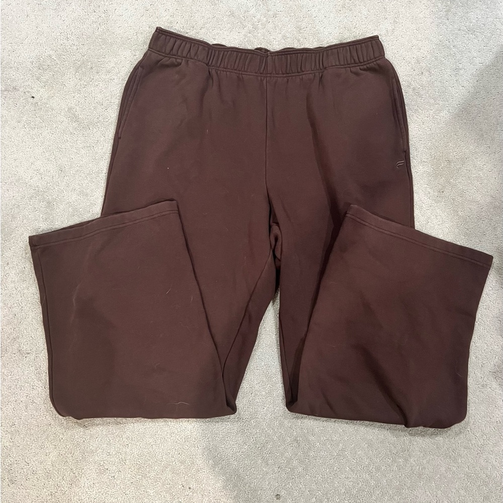 Fabletics Brown Wide Leg Sweatpants
